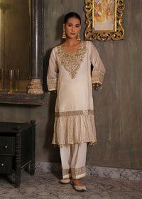 Maira Off-White Chanderi Kurta Set