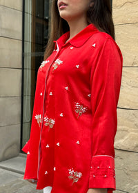 Pearl Drop Red Shirt