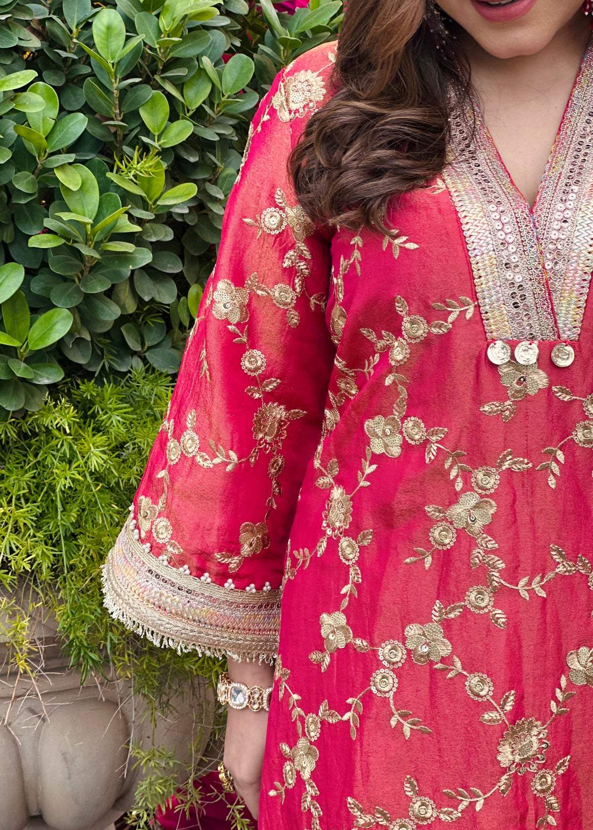 Ishita Bajaj x Laila Rust Choga Set