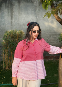 Stripes Switch Red Shirt