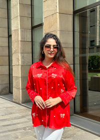 Pearl Drop Red Shirt