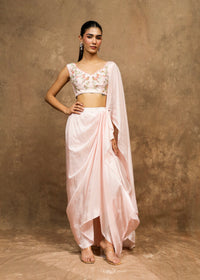 Saaz Soft Blush Pink Saree