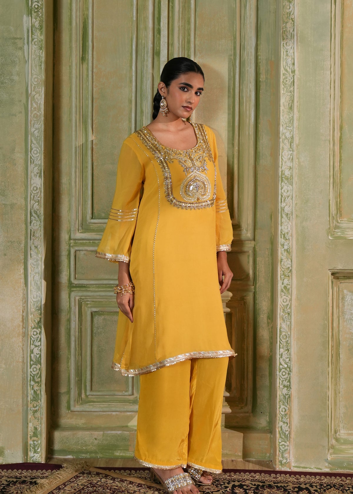 Akira Bright Yellow Kurta Set