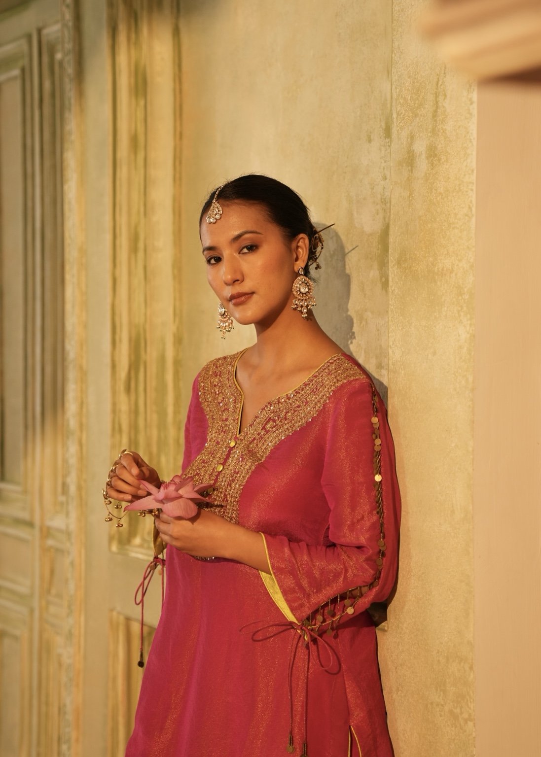 Rayana Fuchsia Pink Dhoti Kurta Set