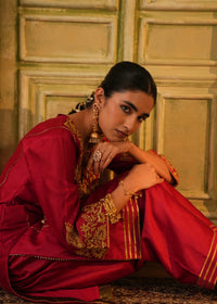 Arza Ruby Red Kurta Salwar Set