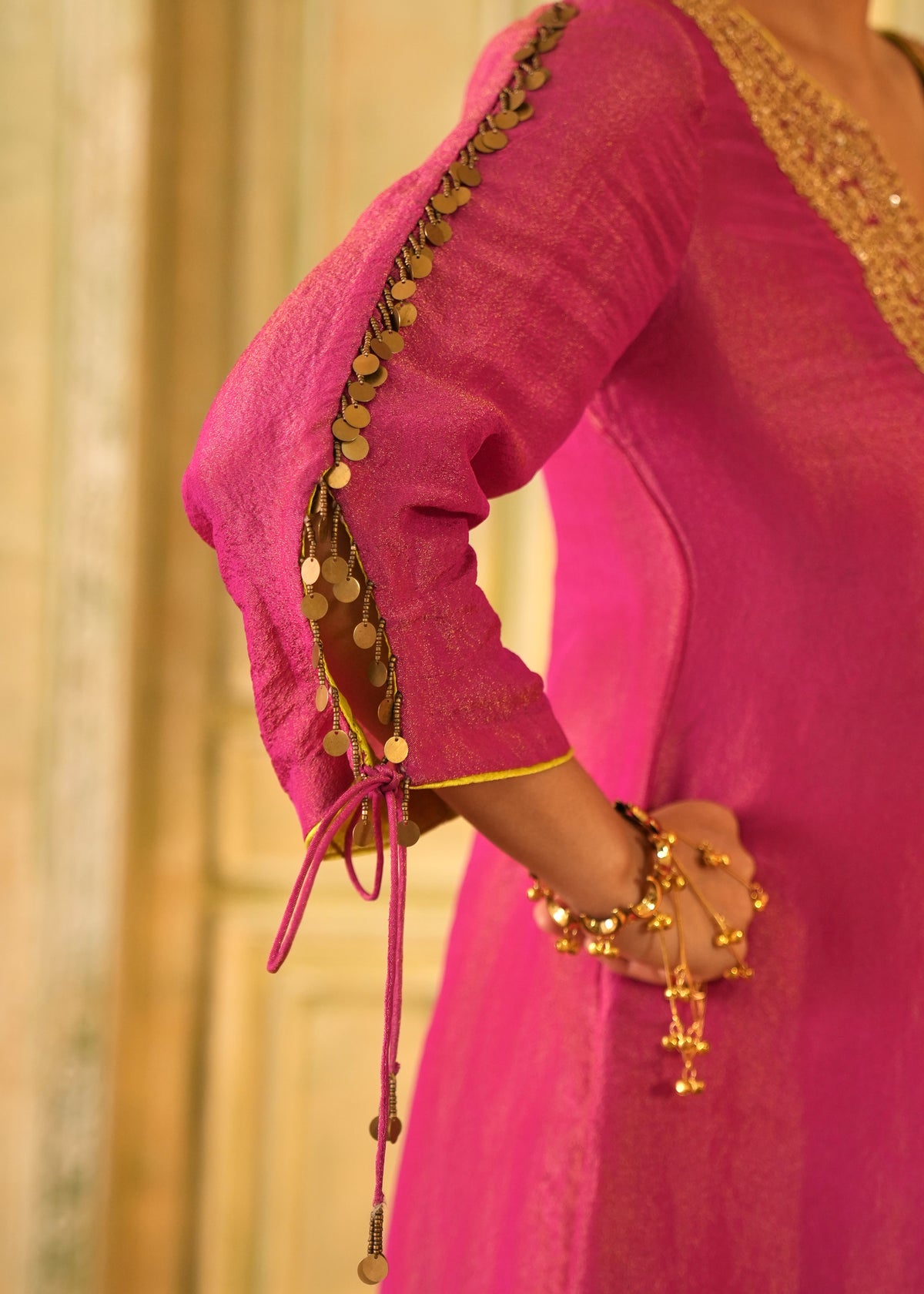 Rayana Fuchsia Pink Dhoti Kurta Set