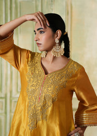 Vyara Mustard Yellow Anarkali Set