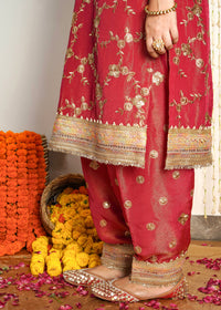 Laila Rust Choga Set