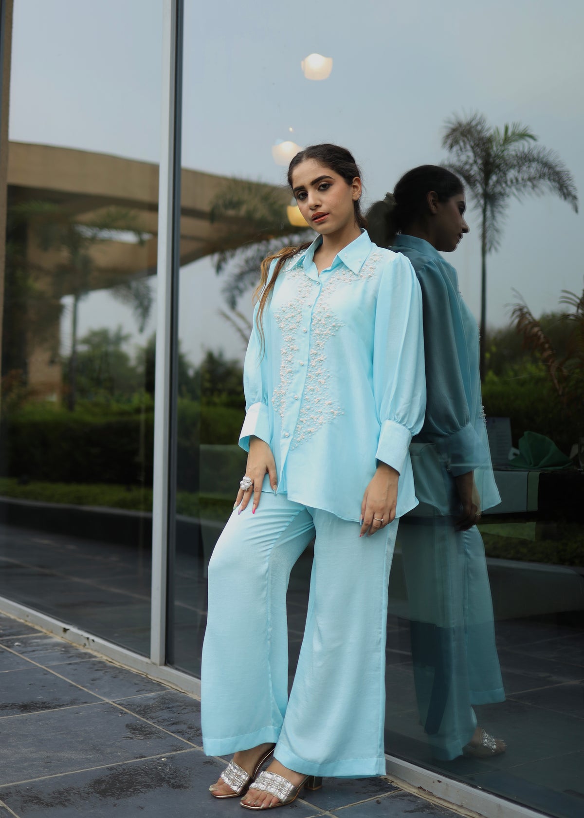 Kyrah Blue Co-ord Set