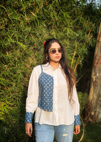 Denim Panel Play Shirt