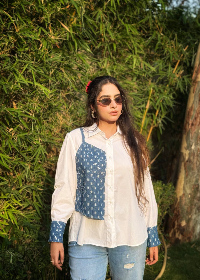 Denim Panel Play Shirt