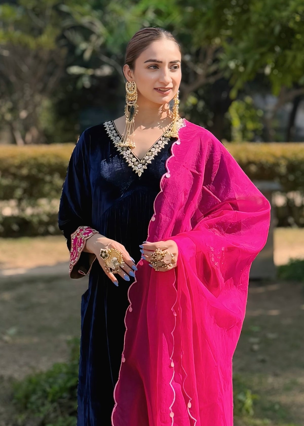 Gargi Singh x Haseena Silk Velvet Kurta Set