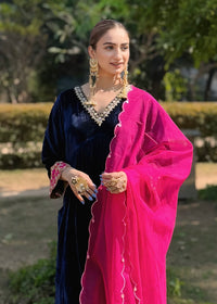 Gargi Singh x Haseena Silk Velvet Kurta Set