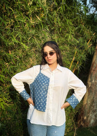 Denim Panel Play Shirt