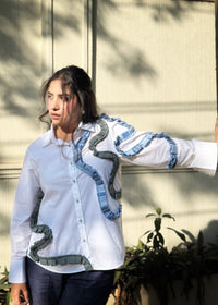 Triocinno Denim Waves Shirt