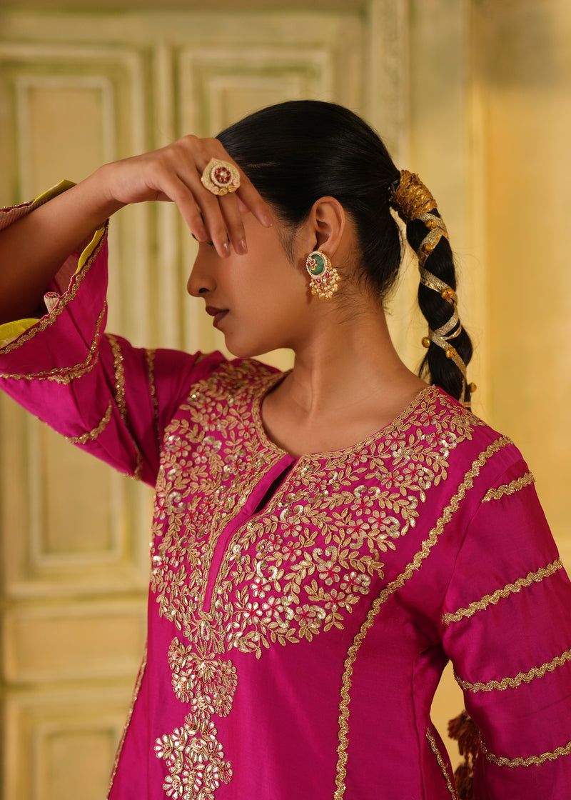 Aroha Rani Pink Kurta Set