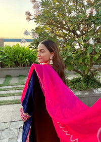 Guneet Kaur Wahan x Haseena Silk Velvet Kurta Set