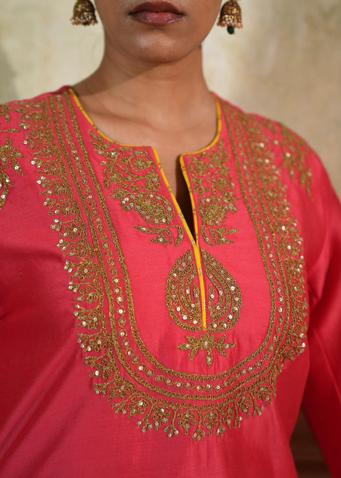Niya Rose Pink Farshi Set