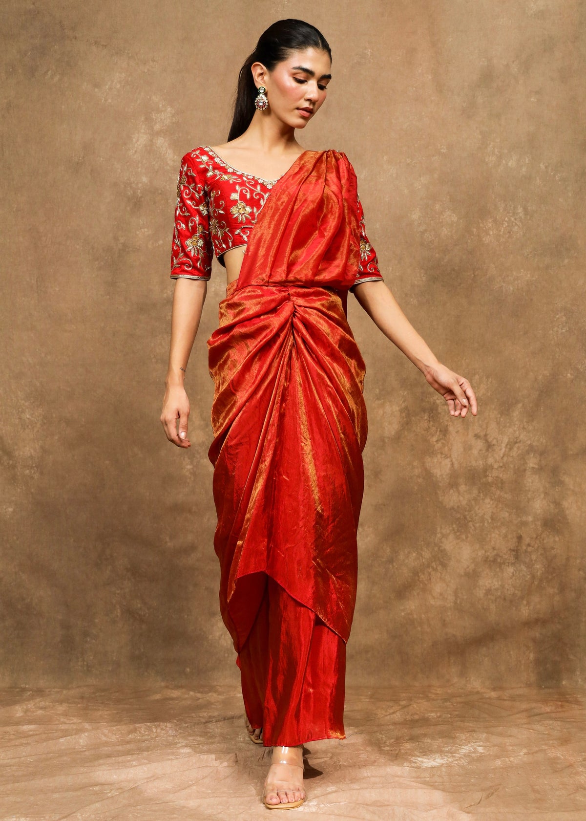 Ayrah Double Drape Saree Set