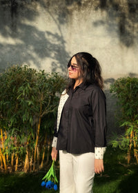 Shadow Stitch Waistcoat Shirt