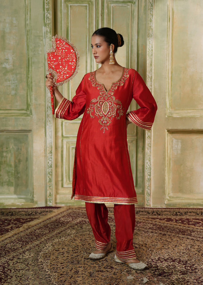 Nira Classic Red Kurta Set