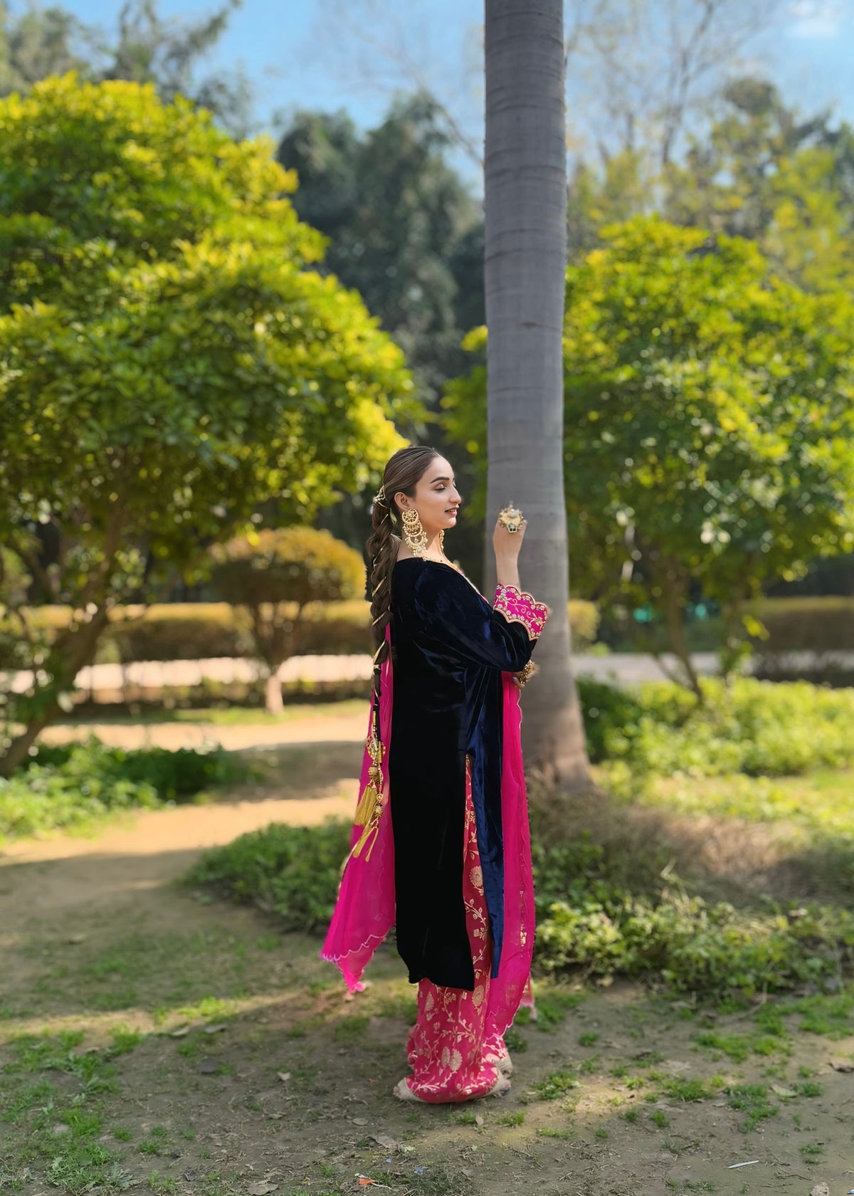 Gargi Singh x Haseena Silk Velvet Kurta Set