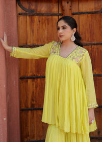Jhalak Lime Green Anarkali Set