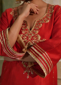 Nira Classic Red Kurta Set