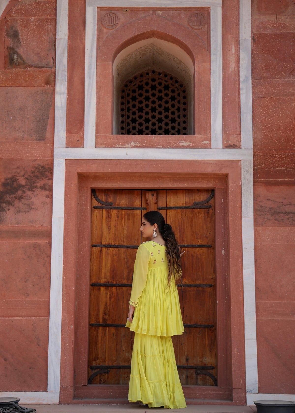 Jhalak Lime Green Anarkali Set