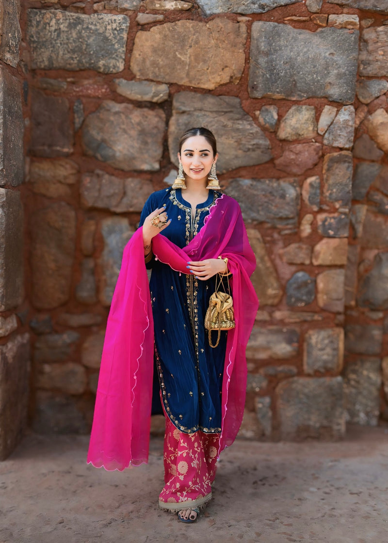 Gargi Singh x Dewaani Velvet Kurta Set