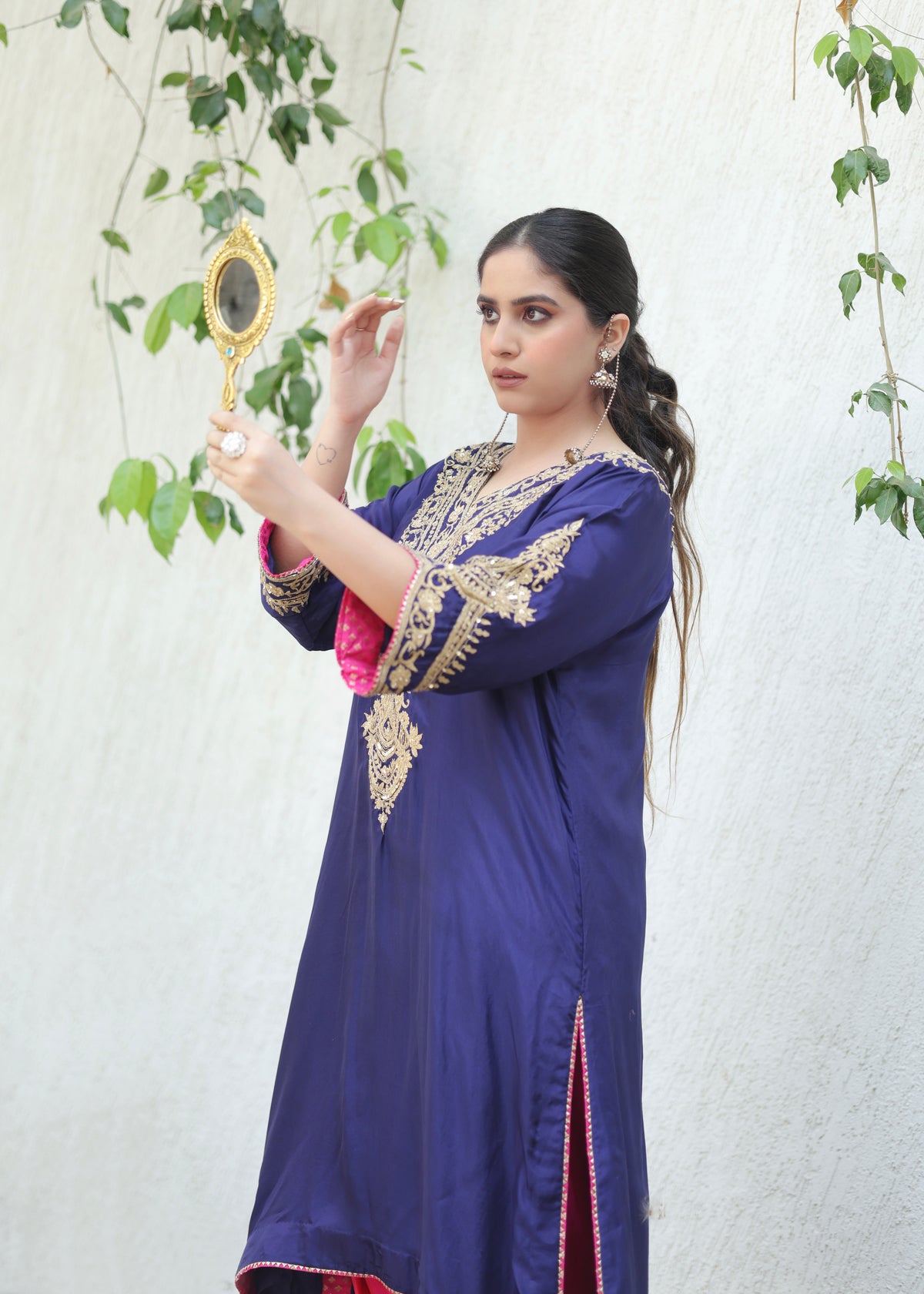 Chandni Purple Choga Set