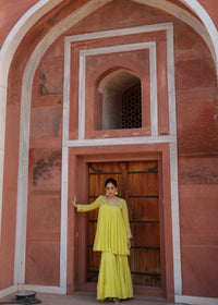 Jhalak Lime Green Anarkali Set