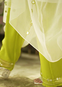 Ada Green White Ombré Kaftan Set