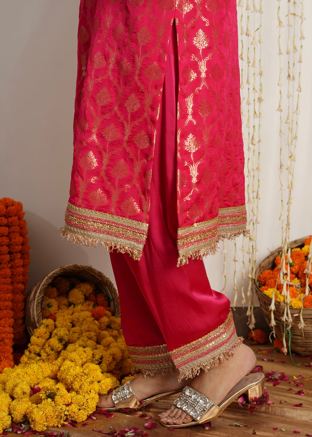 Gulabo Rani Pink Choga Set